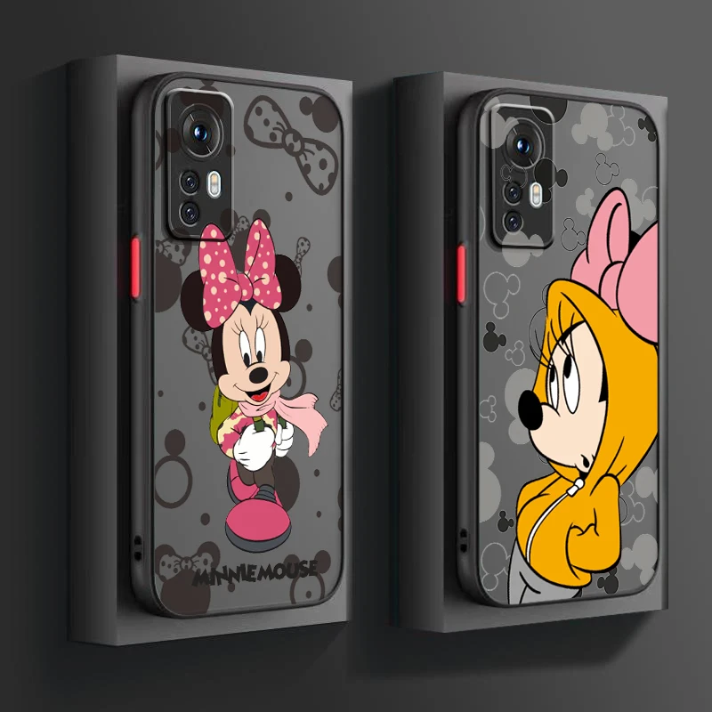 

Mickey Minnie Couple For Xiaomi Mi 13 12 12S 12T 12X 11 11T 10 9T Lite Pro Ultra Frosted Translucent Hard Phone Case Phone Case