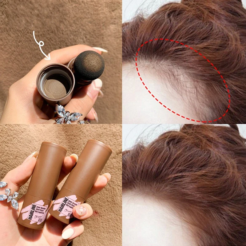 

Waterproof Hairline Powder Hairline Shadow Eyebrow Powder Stick Black Brown Natural Hairline Contour Instantly Hair Makeup Tool