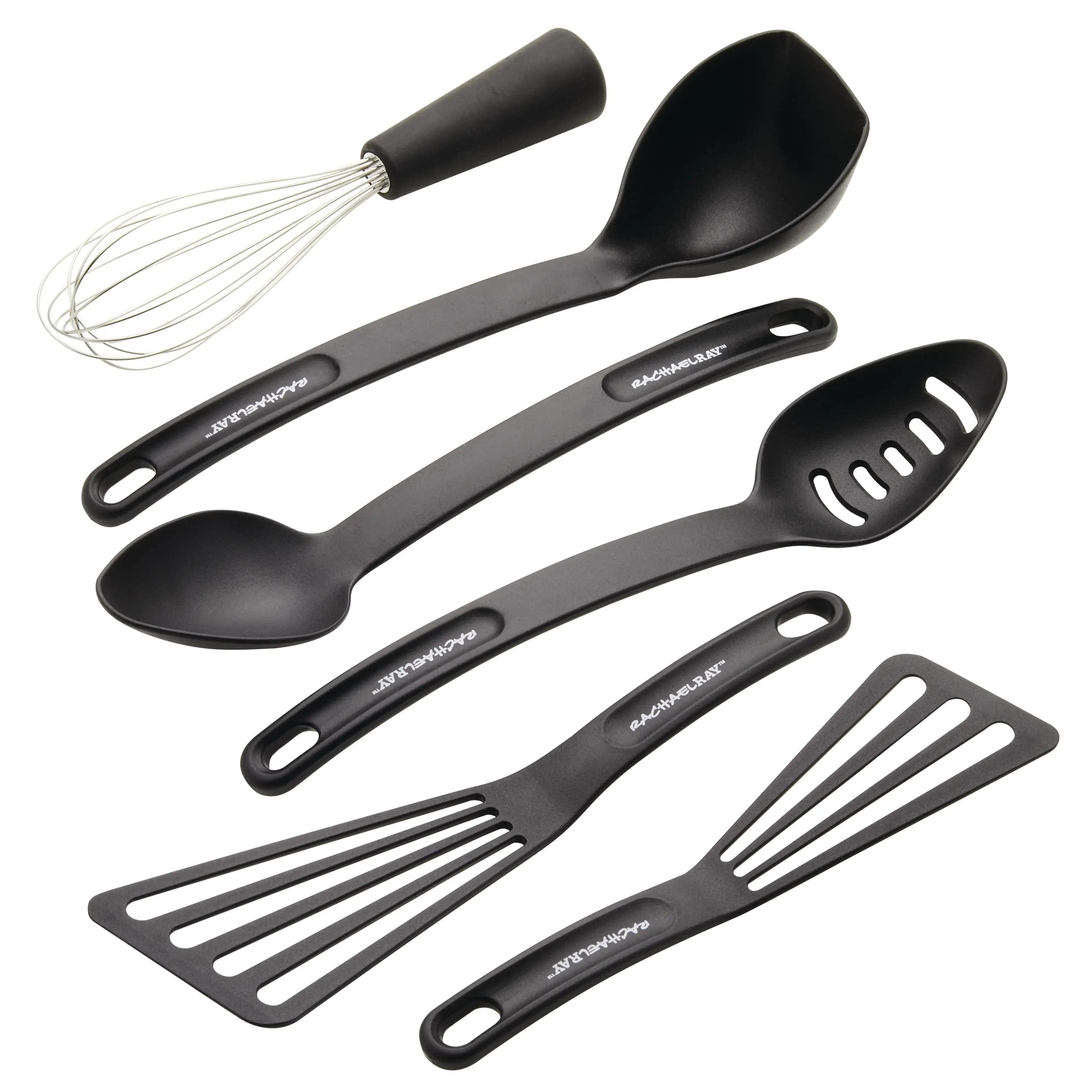 

Tools and Gadgets Kitchen Utensil Set, 6 Pieces, Nylon, Black