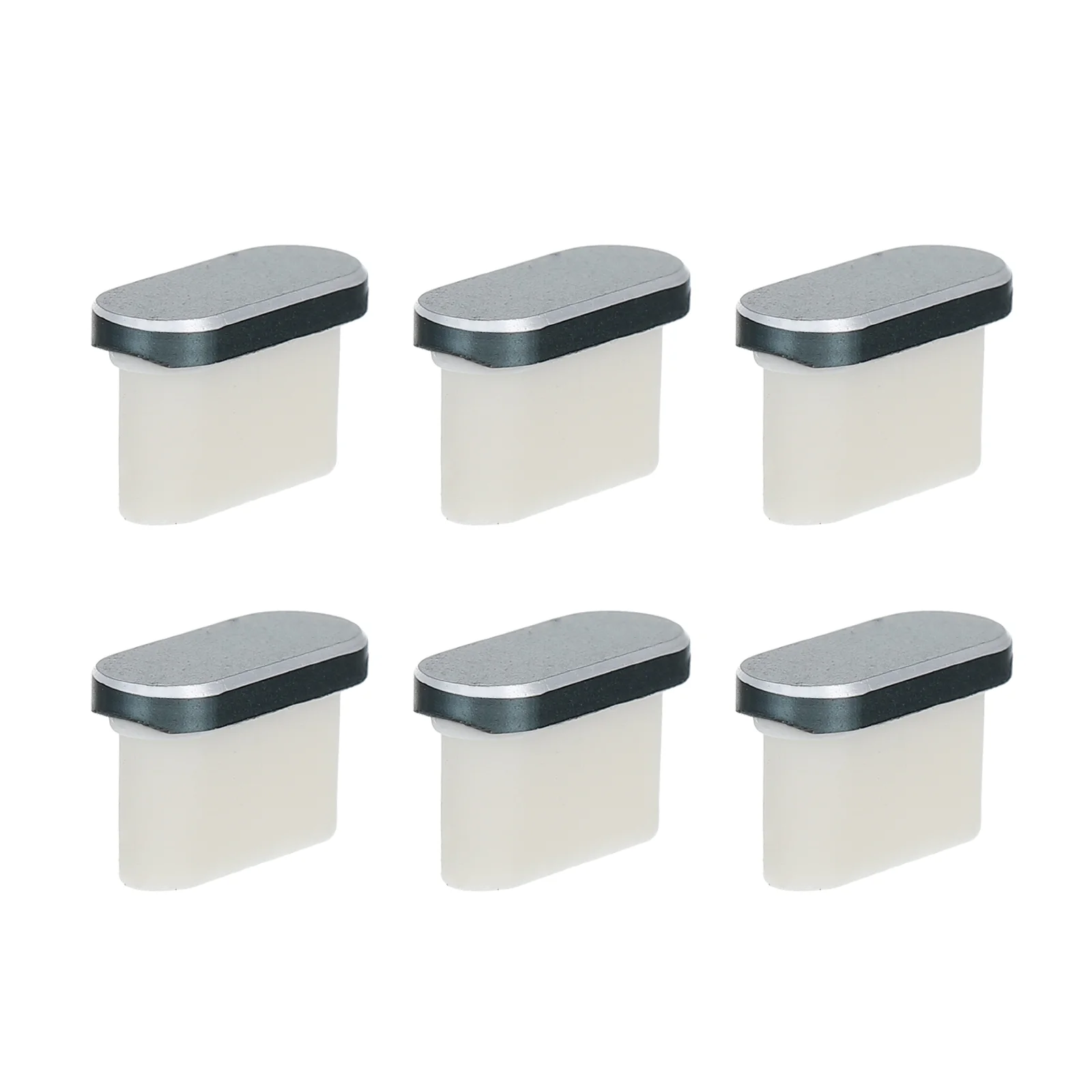 

6Pcs Aluminium Alloy Type-C Dust Plugs for Type-C Port on Phone Tablet Laptop