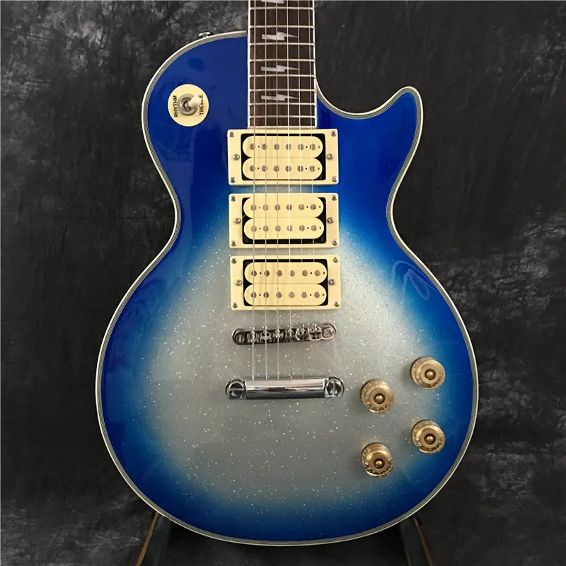 

Custom shop Ace frehley LP standard custom electric guitar 3 pickups mahogany body signature inlay custom guitar