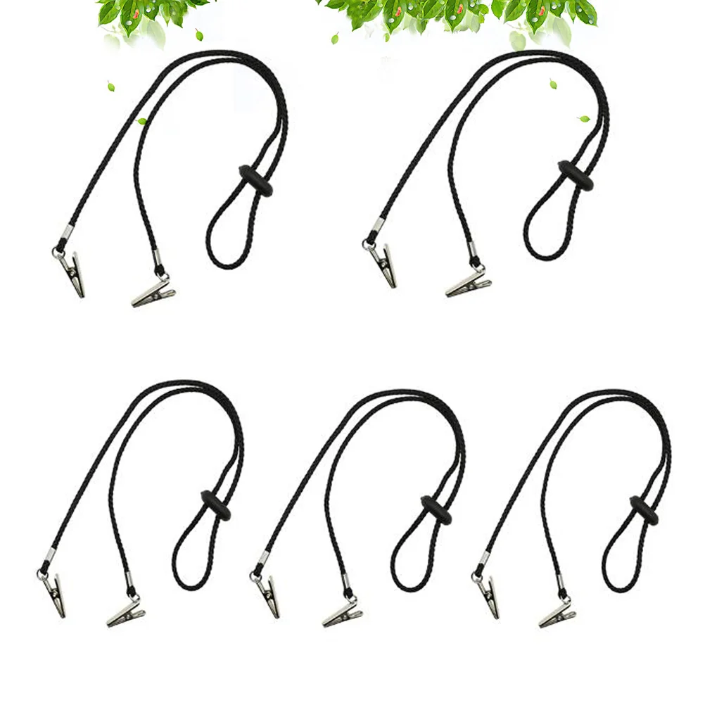 

Clips Napkin Bib Adult Chain Holder Lanyard Alloy Chains Neck Clip Elderly Adjustable The Bibs Metal Nylon
