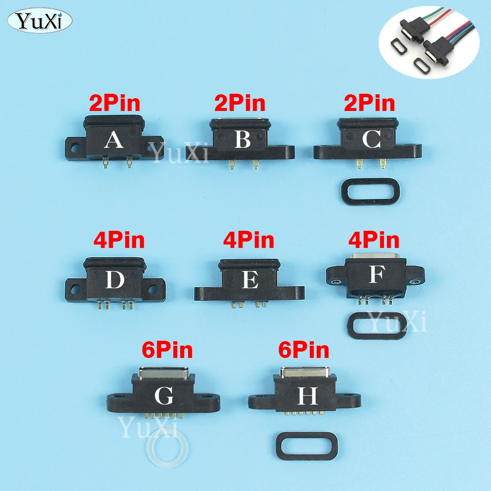 Водонепроницаемый разъем USB Type-C с отверстием для винта