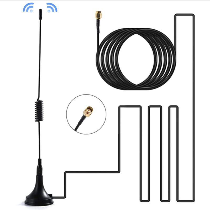 GSM GPRS Antenna 900 -1800Mhz 3dbi SMA Cable 1 M Remote Control Magnetic Base Car Accessories |