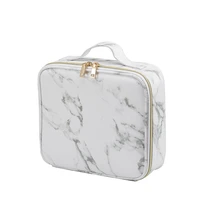 small marbling portable portable makeup fixing artist travel home storage cosmetic bag