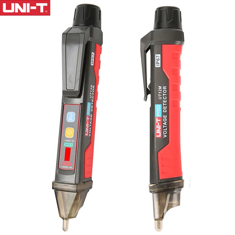 

UNI-T Socket Wall AC Voltage Detector Indicator 24V-1000V Non Contact Volt Current Electric Sensor Test Pen UT12E UT12M