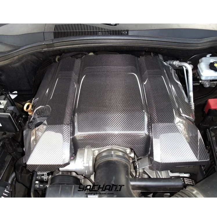 Сухое углеродное волокно 2010 до 2015 Chevrolet Camaro SS V8 LS3 6.2L крышка двигателя для корпуса