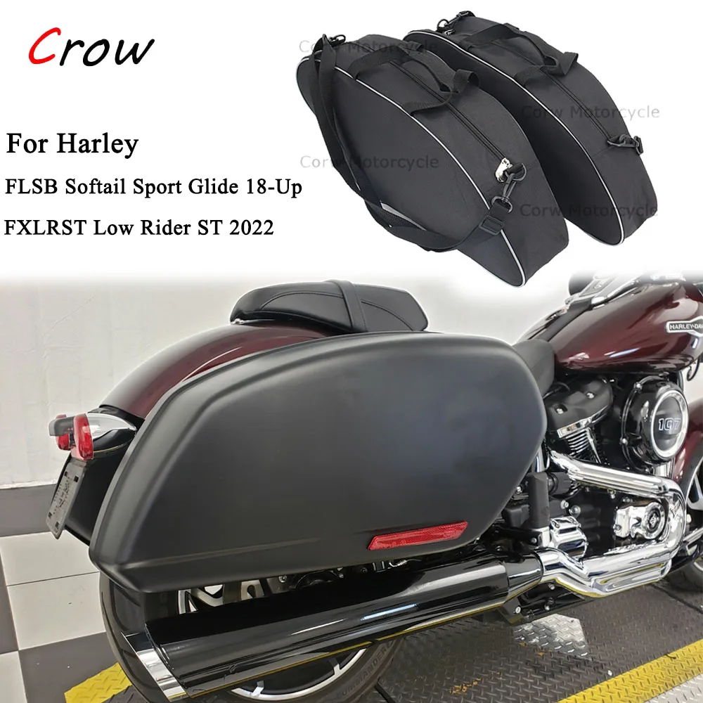 

For Harley FLSB Softail Sport Glide 18-Up FXLRST Low Rider ST 2022 Hard Saddlebag Travel-Packs Luggage Tour Pack Soft Liners Bag