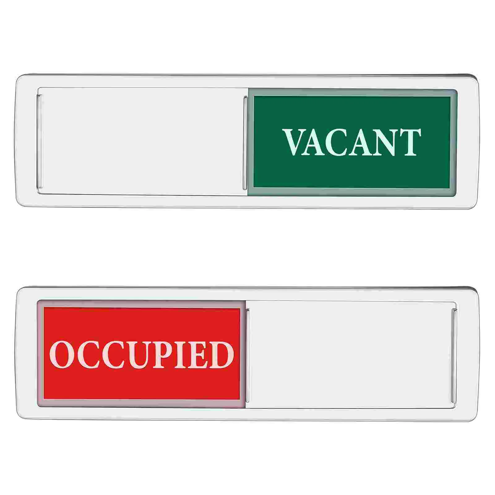 

1pc Bathroom Door Vacant Occupied Sign Magnetic Slider Privacy Sign Conference Meeting Room Occupied Sign Billboard