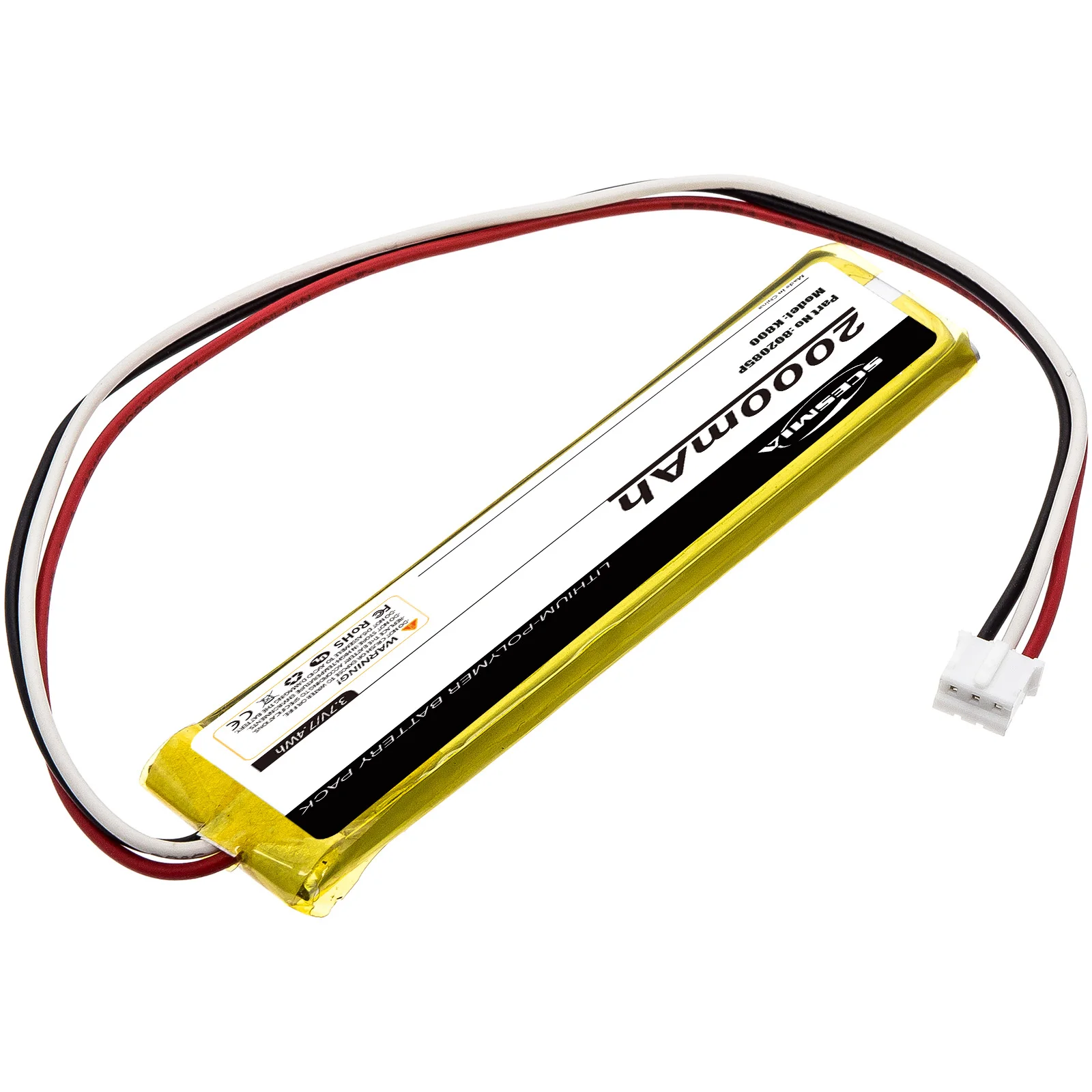 Фото Сменная батарея для клавиатуры Logitech K800 MX KEYS YR0073, 3.7V 2000mAh, артикулы 533-000177, 533-000221, 802085P, 533-000141 №4