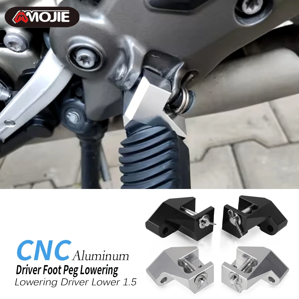 Фото Комплекты для опускания подножки водителя для BMW R1100RT R 1100 RT R1100 RT R1100RS R 1100 RS, нижняя часть водителя 1,5 дюйма, аксессуары для мотоциклов №1