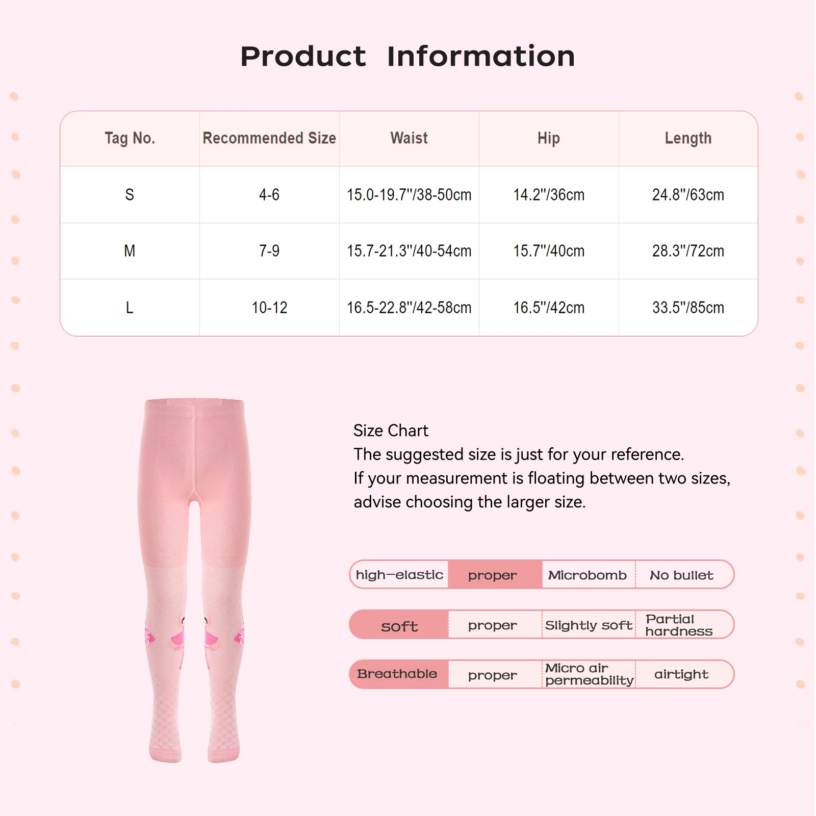 Детские жаккардовые колготки балерины для девочек хлопковые дышащие леггинсы