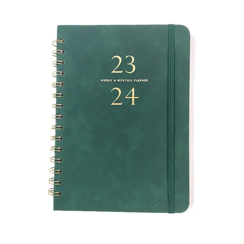 

2024 Planner Book Functional Spiral Notebook Coil Diary Book For 2024 Organizer Notebook Planner 2024 Pocket Journal Notebooks