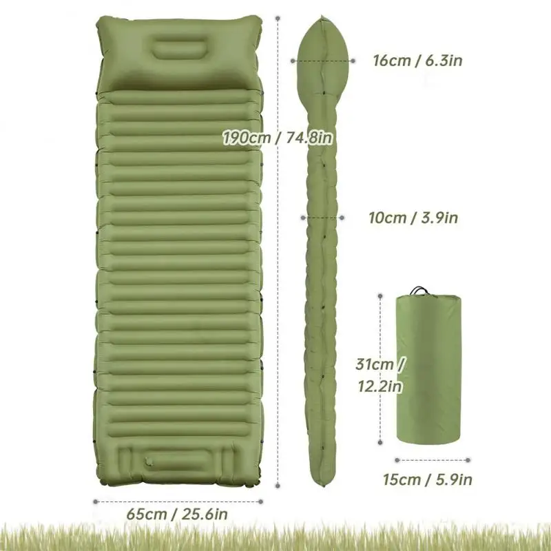 

Foot-operated Air Mattresses Outdoor Camping Inflatable Mattress Waterproof Moisture-proof Warm Foot-operated Inflatable Bed