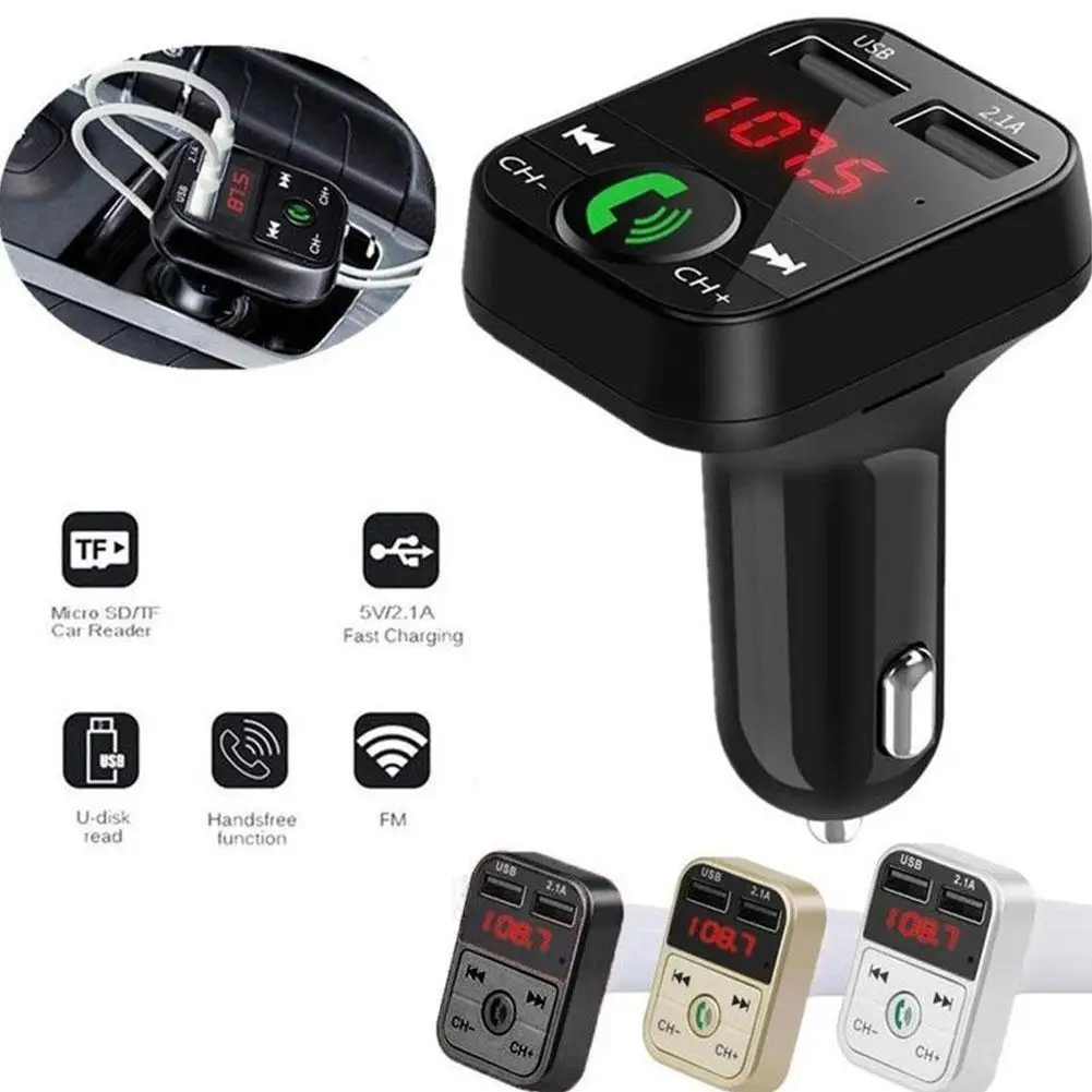 

Fast USB Car Charger Bluetooth 5.0 FM Transmitter Modulator Handsfree Car Kit 3.1A Fast Phone Charger Audio MP3 Player