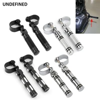 38mm motorcycle foot pegs highway engine guard footrest mount clamps for harley touring street glide dyna softail sportster 883