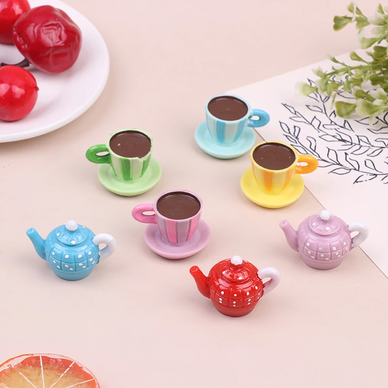 

1pcs Dollhouse Miniture Simulation Afternoon tea Coffee Cup model Decoration Toy Food Kitchen Accessories
