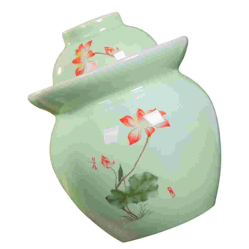 

Jars Jar Ceramic Pickles Fermentation Storage Sealed Lids Home Retro Pot Canister