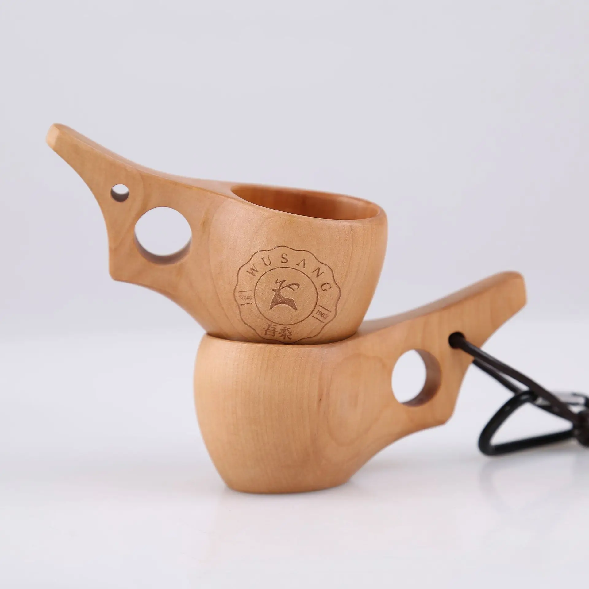 

Italian Espresso Cup Nordic Sa Charming Strong Wine Cup Outdoor Tea Set Wood Climbing Cup Portable Suspensable Coffee Cup