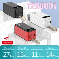 the latest fast charging 120000 mah100000mah power pack high capacity mobile power universal 5v3a fast charging