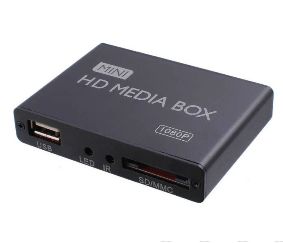 1080P MINI HD MEDIA BOX F10 New Multimedia Video Audio Player Connector Indoor Advertising Machine Infrared Remote Control enlarge