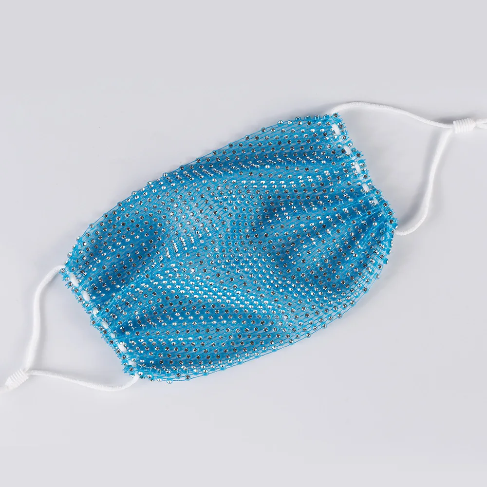 

Модная женская маска для лица Стразы, эластичные Многоразовые моющиеся рождественские маски, бандана для лица, Декор, ювелирные изделия, по...