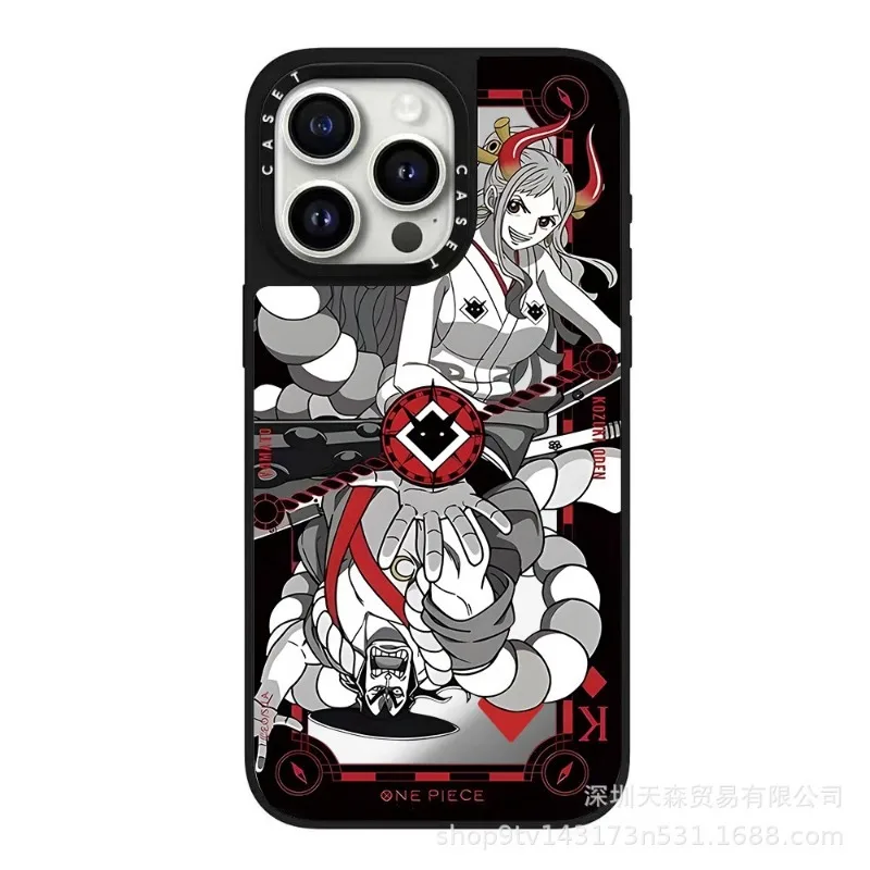CAS Trend Co-branded One Piece Suitable for Iphone16Pro Max Naruto Mobile Phone Case Mirror Anti-fall Collection Birthday Gift