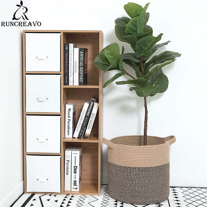 

Large Capacity Foldable Laundry Basket Kids Toy Storage Basket Large Cotton Linen Dirty Clothes Basket Home Sundries Box Planter