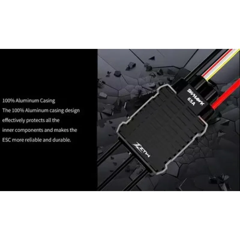 Фото Бесщеточный 32-битный ESC контроллер скорости премиум-класса BoMaSZTW Skyhawk G2 155A, 3-8S, SBEC 6.0V / 7.4V / 8.4V при 10А, для радиоуправляемых вертолетов №3