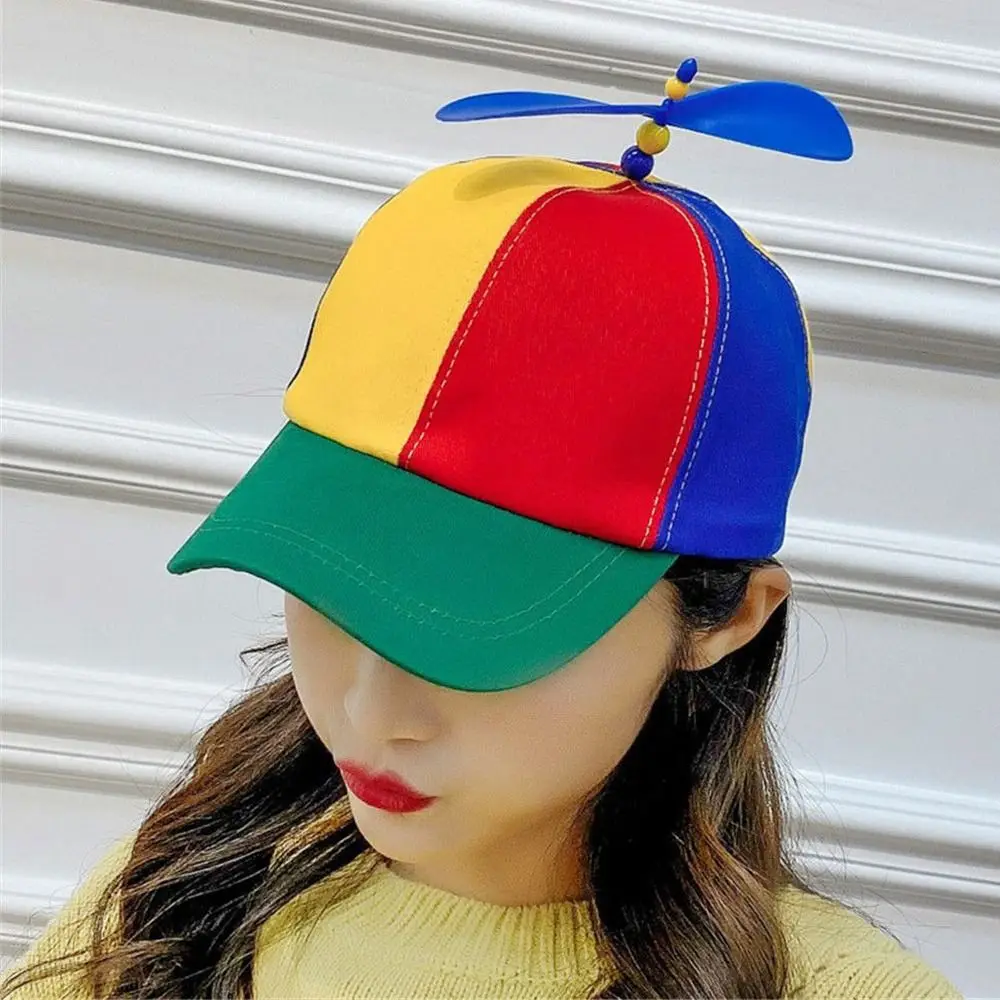 

Rainbow Bamboo Dragonfly Baseball Cap Funny Helicopter Propeller Adventure Dad Hat Snapback Hat For Adult Kids Boys Girls