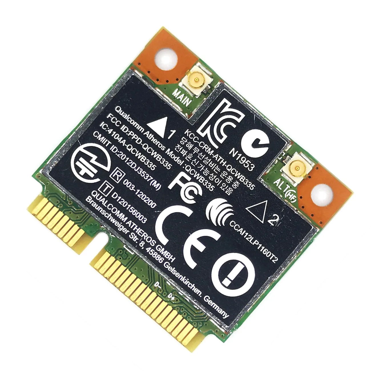 AR9565 Wi-Fi карта QCWB335 Mini PCIE Bluetooth 4 0 150 Мбит/с 2 4G для XP Win7 Win8 Linux