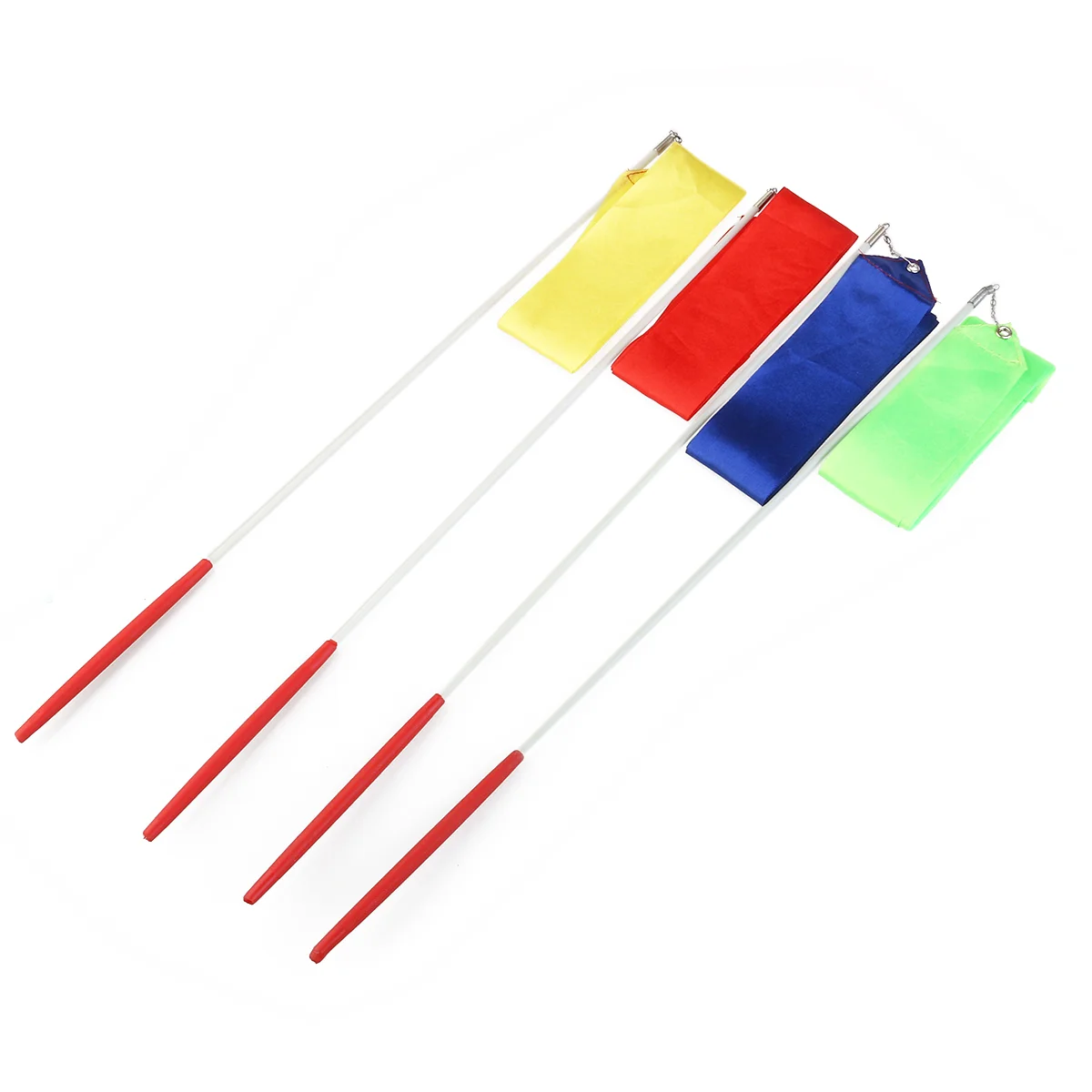 

Gymnastics Rhythmic Ribbons with Plastic Handles (Random Color)