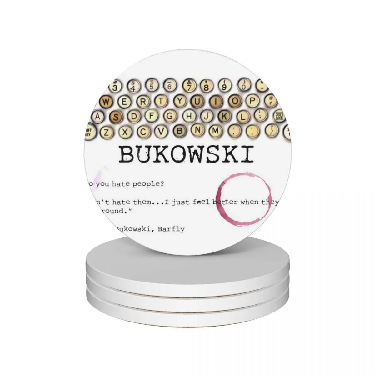 Деревянные керамические подставки Bukowski (набор из 4 шт.)