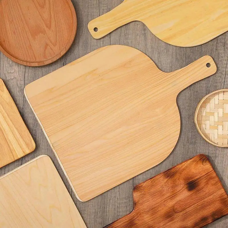 

Pizza Peel Perforated Wooden Material Pizza Cutting Board Large Pizza Peel With Handle And Easy Glide Home Kitchen Gadgets