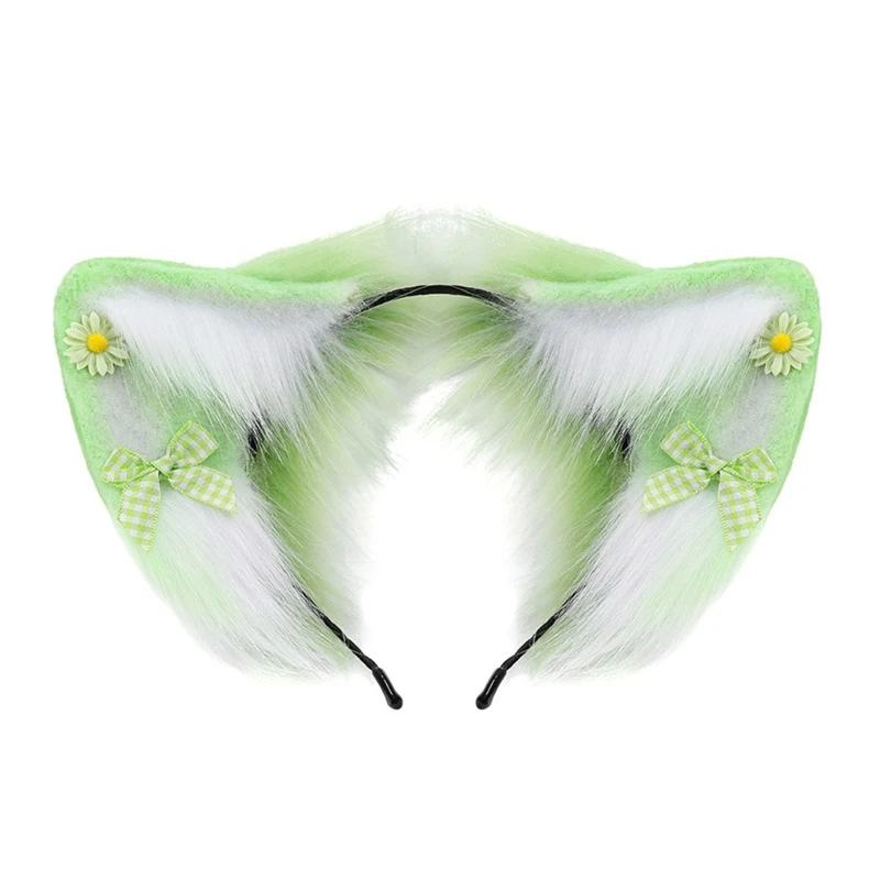

Kid Fox Ears Shape Head Hoop Live Broadcast Ornaments Festival Party Hair Decors