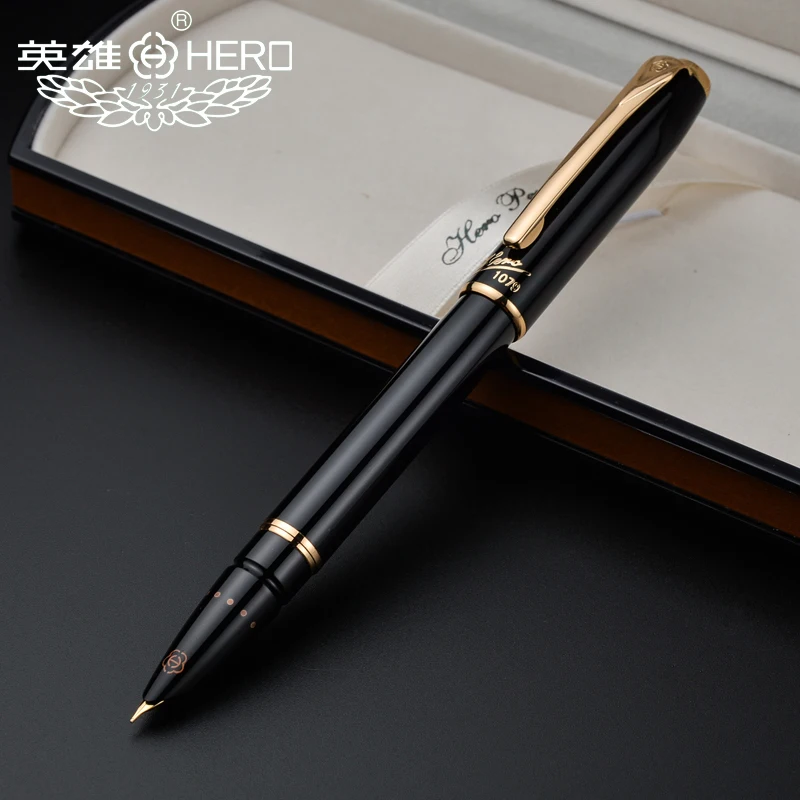 

Ручка перьевая Hero 1079, 0,38 мм, черная/Розовая/желтая/синяя