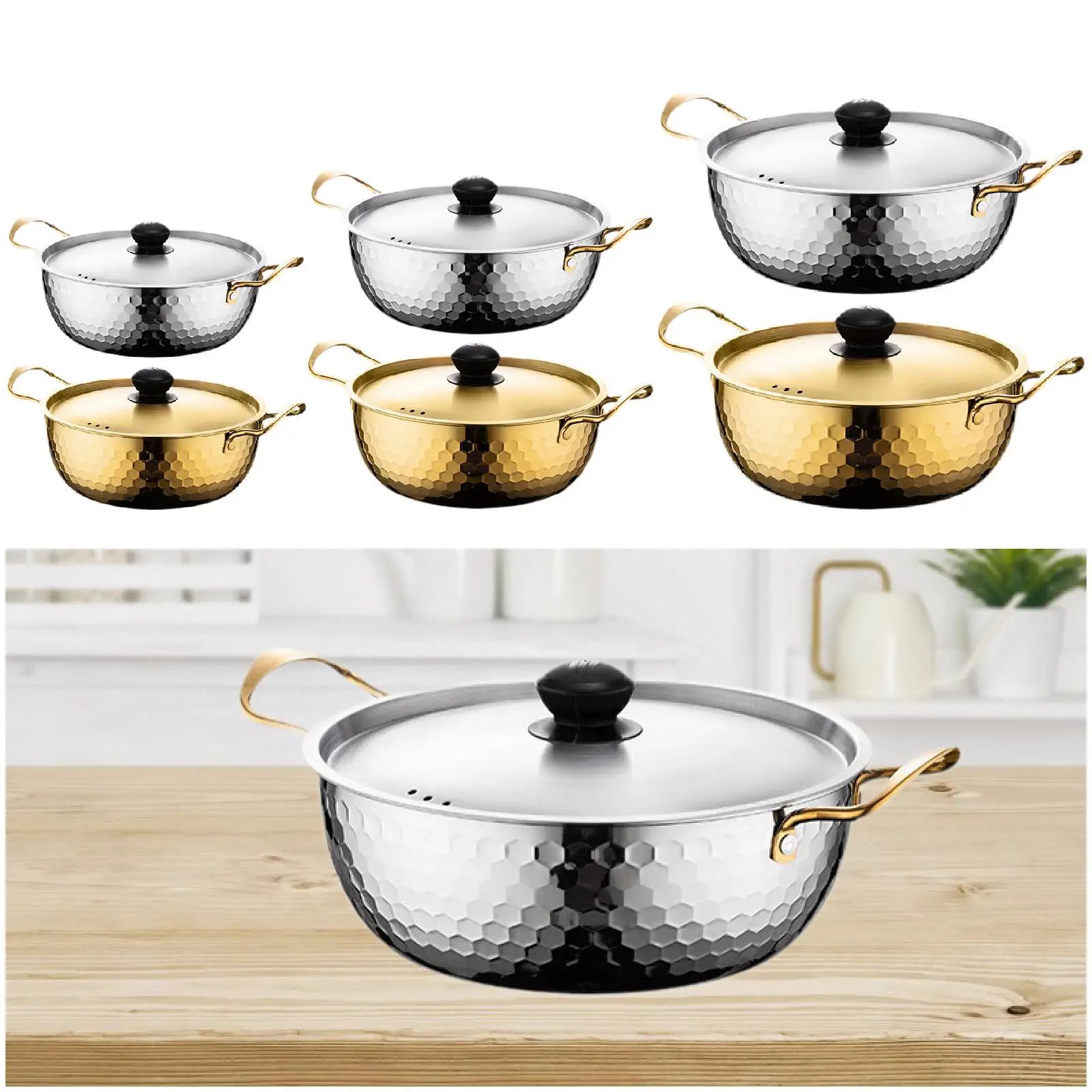 Корейский кастрюля для рамен суповая кимчи универсальная базовая Ramyun кемпинга