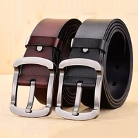 luxury brand genuine mens leather waist belt pasek pin buckle business retro jeans high quality belts ceinture cinturon