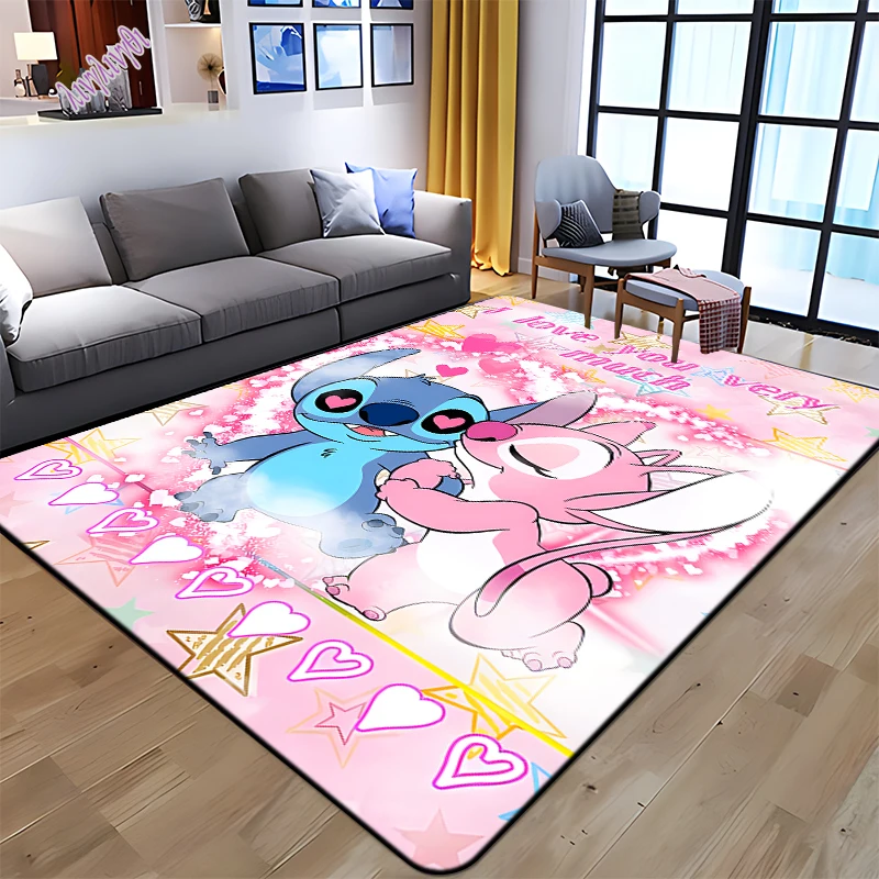 

Star Stitch Rugs Fashion 3D printing Anime mat Cartoon Living room Bedroom Large area soft Carpet Home Children's room floor Mat