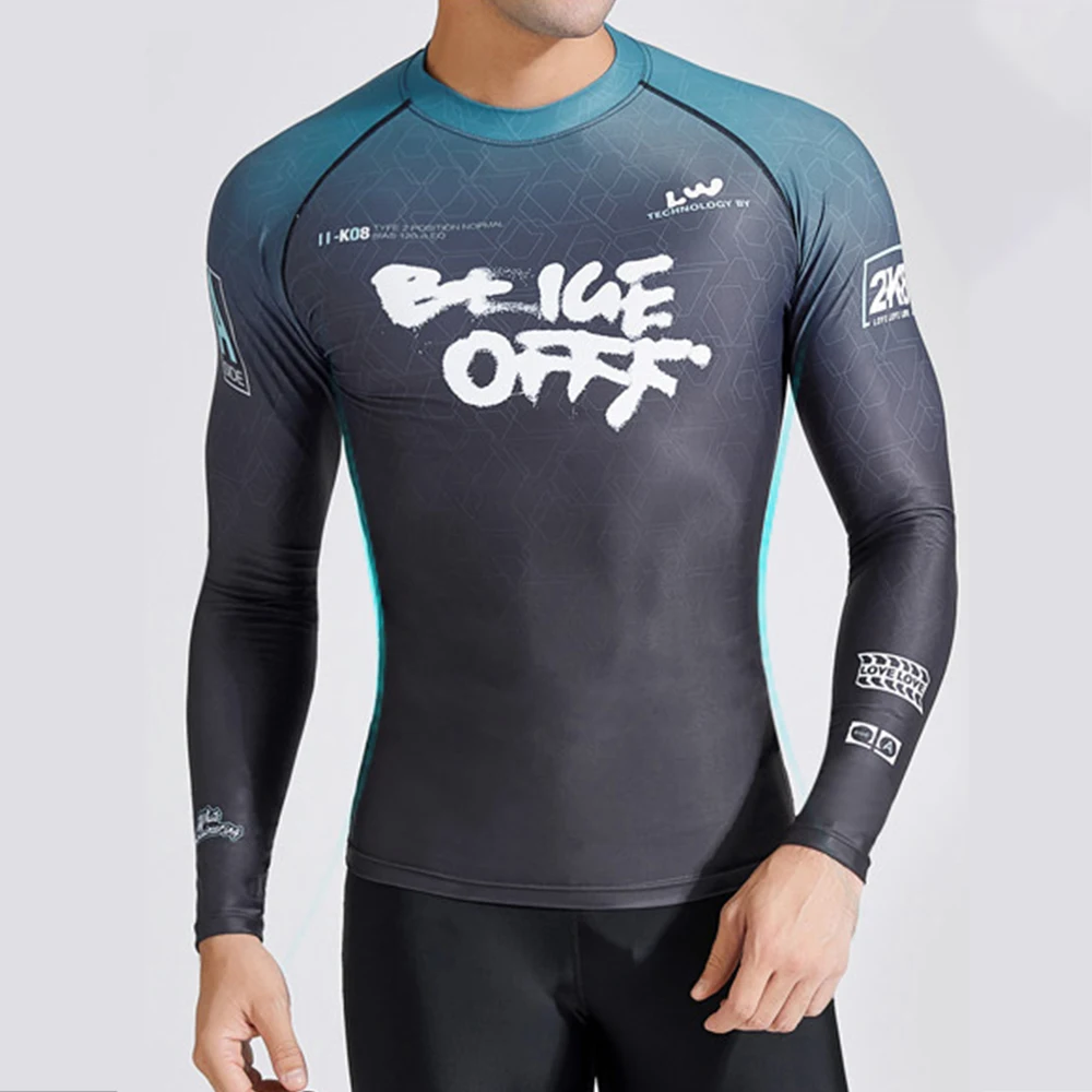 

Мужская мода 2023, Пляжная футболка, топ, купальные шорты, костюм, Быстросохнущий эластичный костюм для водных видов спорта, Сноркелинга, серфинга