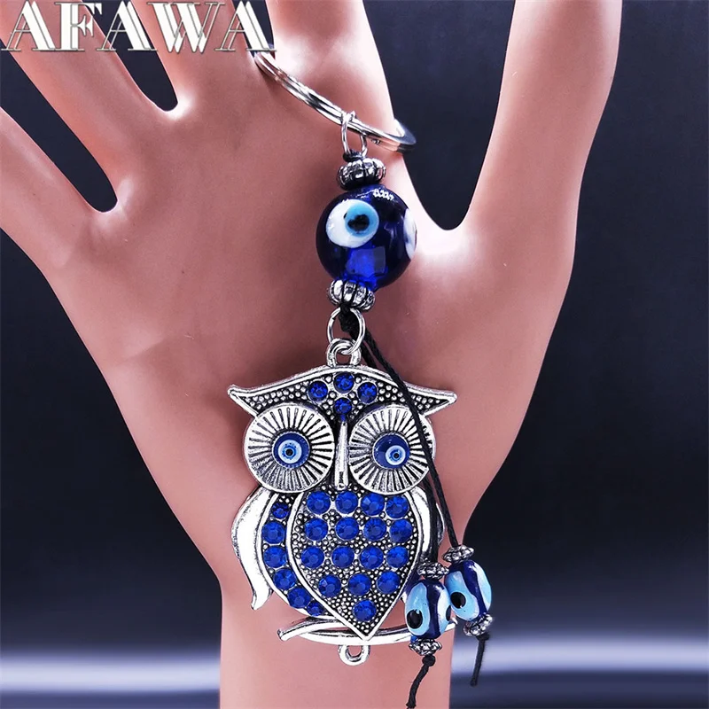 

Животное сова счастливый синий глаз брелок для женщин мужчин турецкие глаза кисточка греческий брелок амулет ювелирные изделия подарок ...