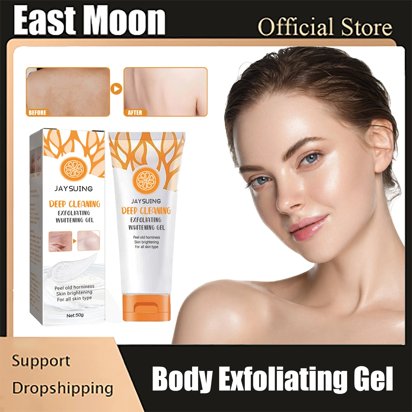 

Exfoliating Gel Peeling Dead Skin Shrink Pores Blackhead Acne Treatment Whitening Moisturizer Gentle Cleaning Facial Scrub Gel
