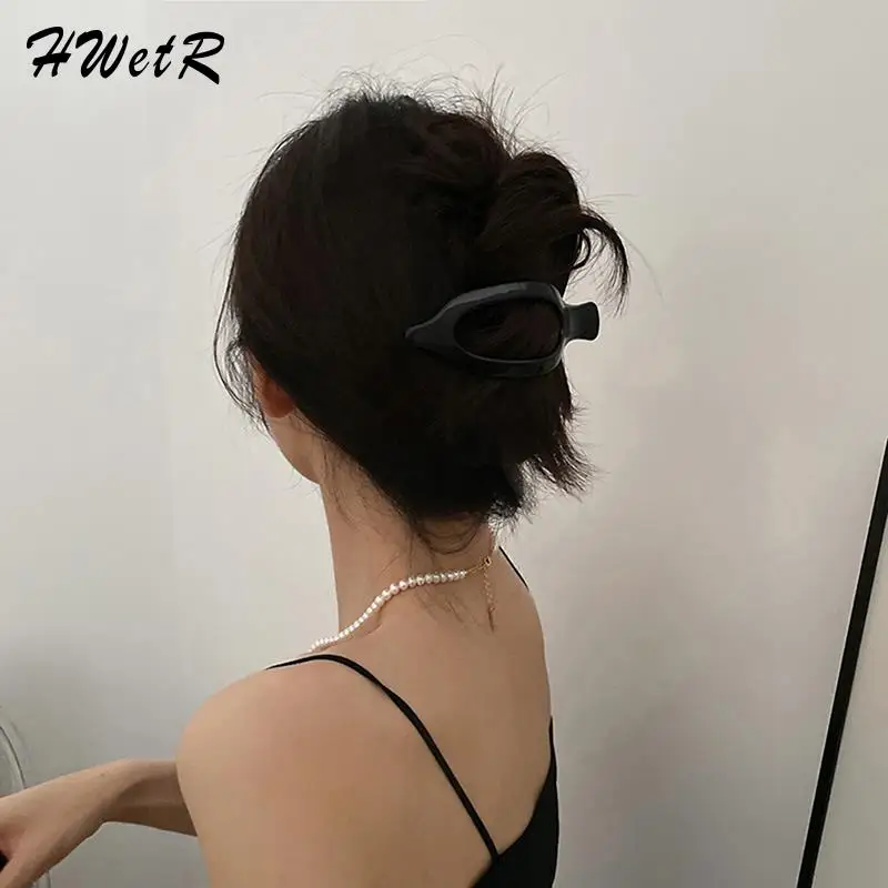 

Заколка-пряжка для волос, женская заколка-краб, аксессуары для волос для девочек в Корейском стиле, пластиковые заколки для волос