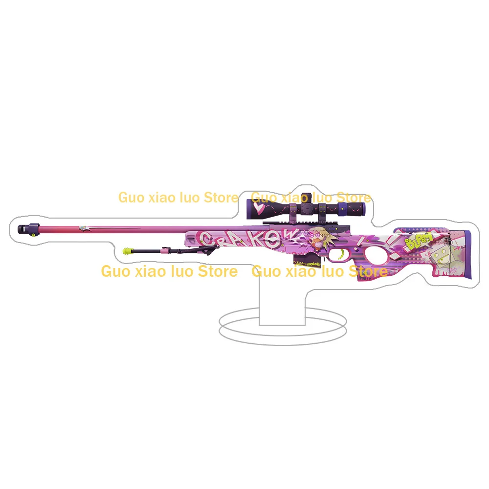 Фото Скины для AWP из Counter-Strike 2: Dragon Lore, Desert Hydra, Gungnir, Lightning Strike, Chrome Cannon, Fade. Акриловая подставка, фигурка, брелок. №4