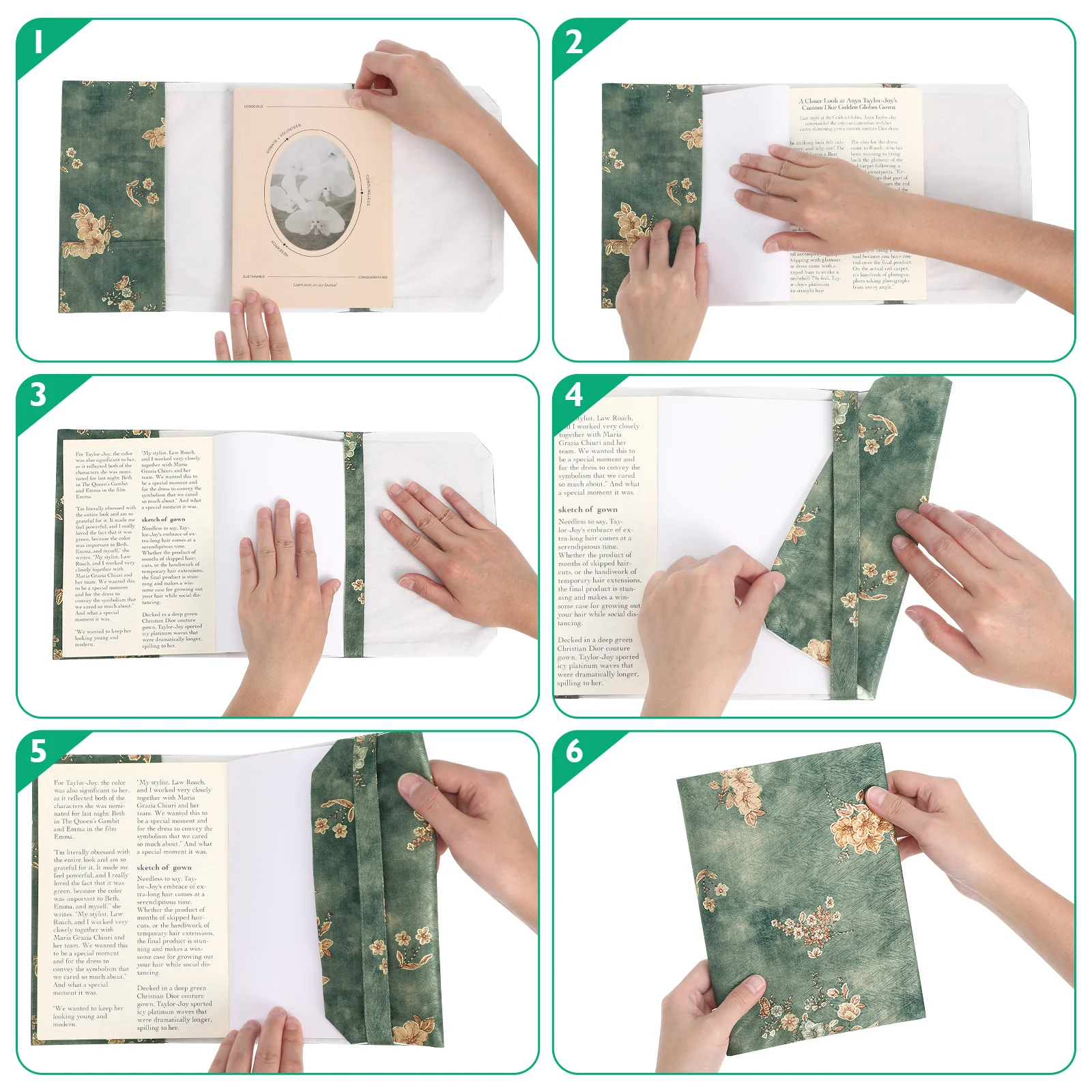 Обложка книги с золотым тиснением защитная пленка для ноутбука A5 хлопковая ткань