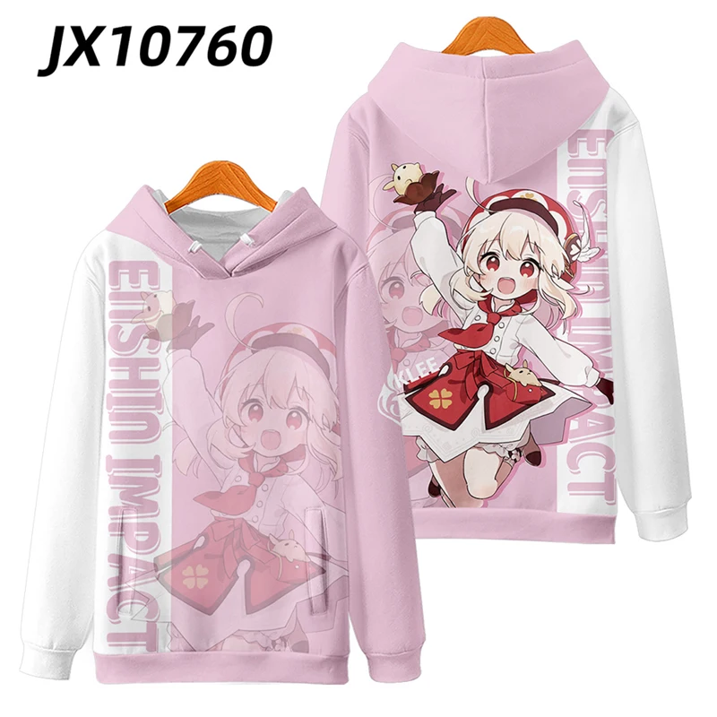 Популярный костюм для косплея по мотивам игры Genshin Impact Klee объемный принт