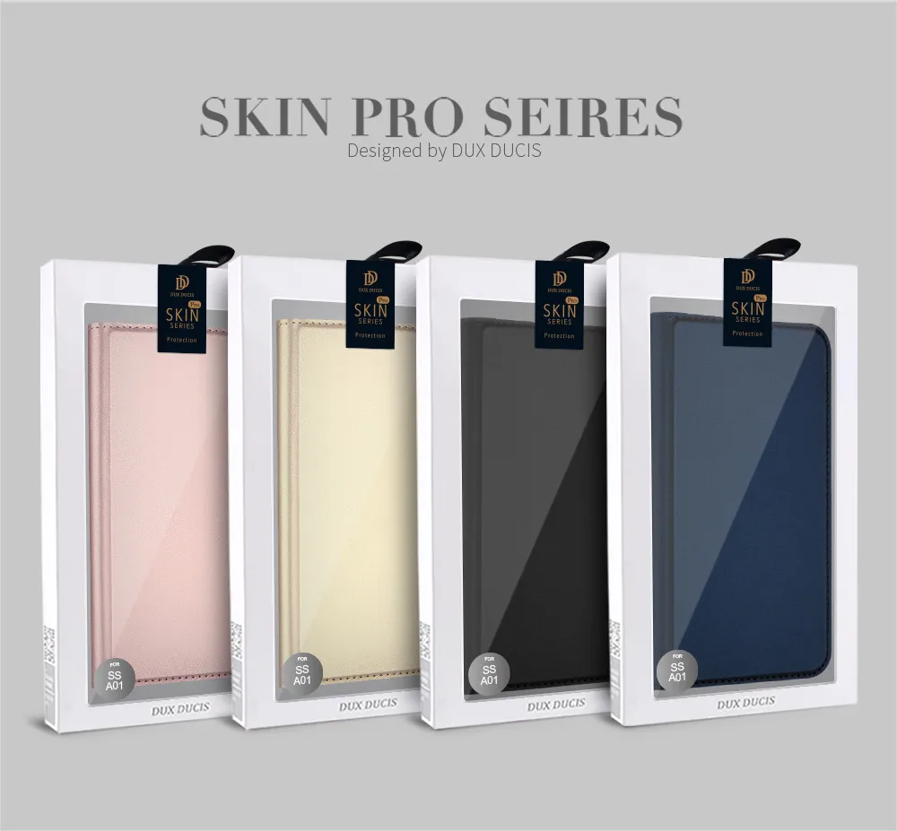 

Оригинальный чехол Dux Ducis Skin Pro Series для Samsung Galaxy A01, чехол из искусственной кожи с прозрачной задней крышкой из ТПУ