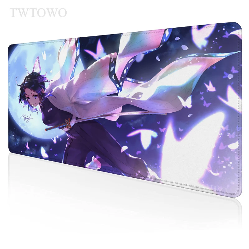 

Anime Demon Slayer Kimetsu No Yaiba Kochou Shinobu XL Home Computer New Mousepad XXL MousePads Office Soft Anti Slip Table Mat