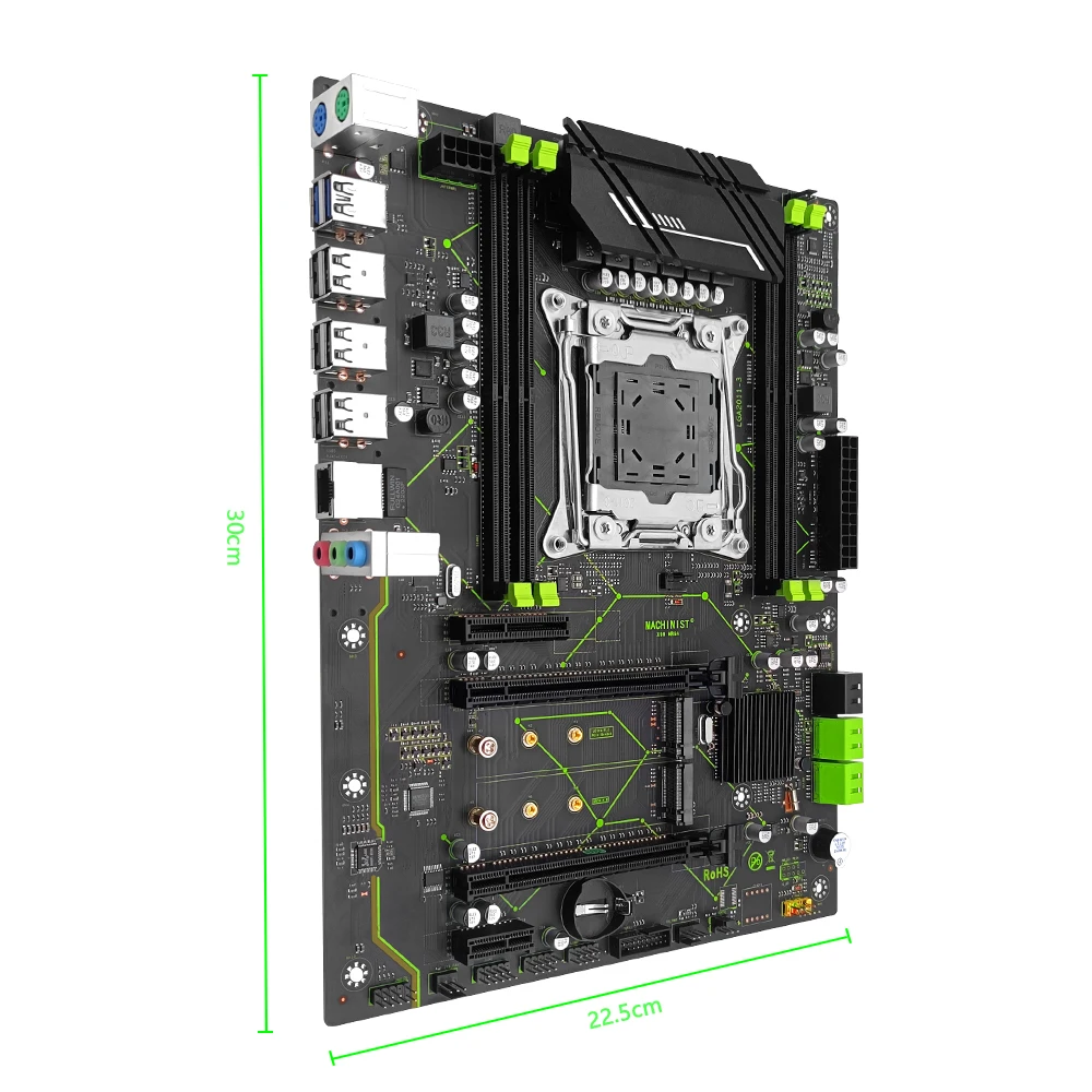 MACHINIST X99 материнская плата LGA 2011-3 комплект с Xeon E5 2666 V3 CPU 16 Гб (2*8G) DDR4 ECC RAM Combo USB 3 0 NVME M.2