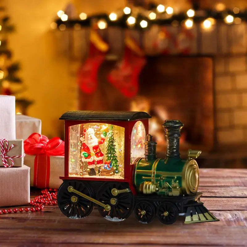 Новинка 2024 рождественский подарок поезд в канун Рождества хрустальный шар